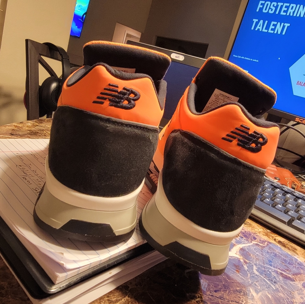 New Balance 1500 "Made in England" Neon orange and - Picture 2 of 4
